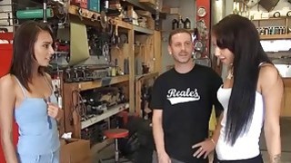 Tight bitch flashes tits and railed in exchange for money